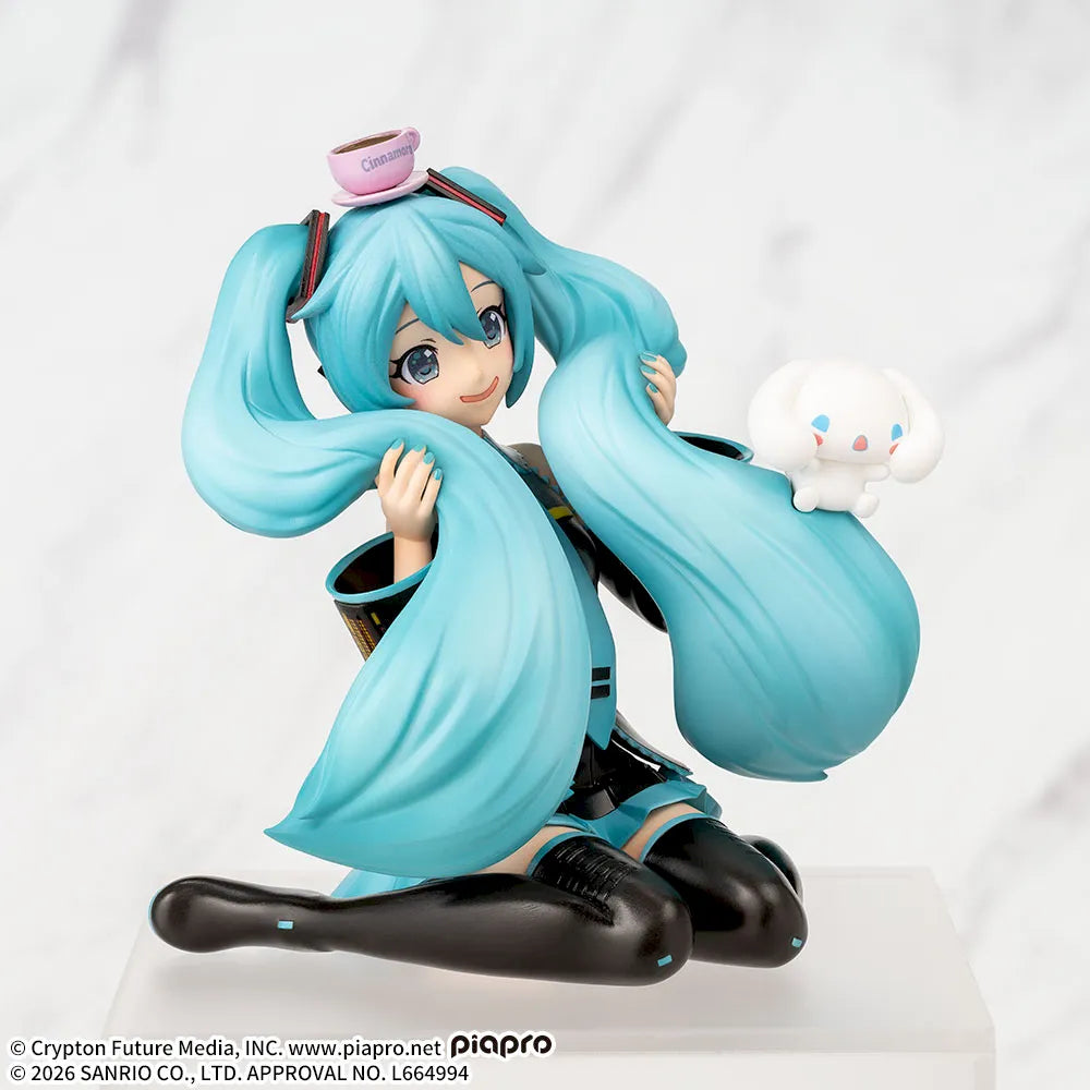 Hatsune Miku - Hatsune Miku x Cinnamoroll Fluffy Ver. Premium Chokonose / Perching - SEGA Prize