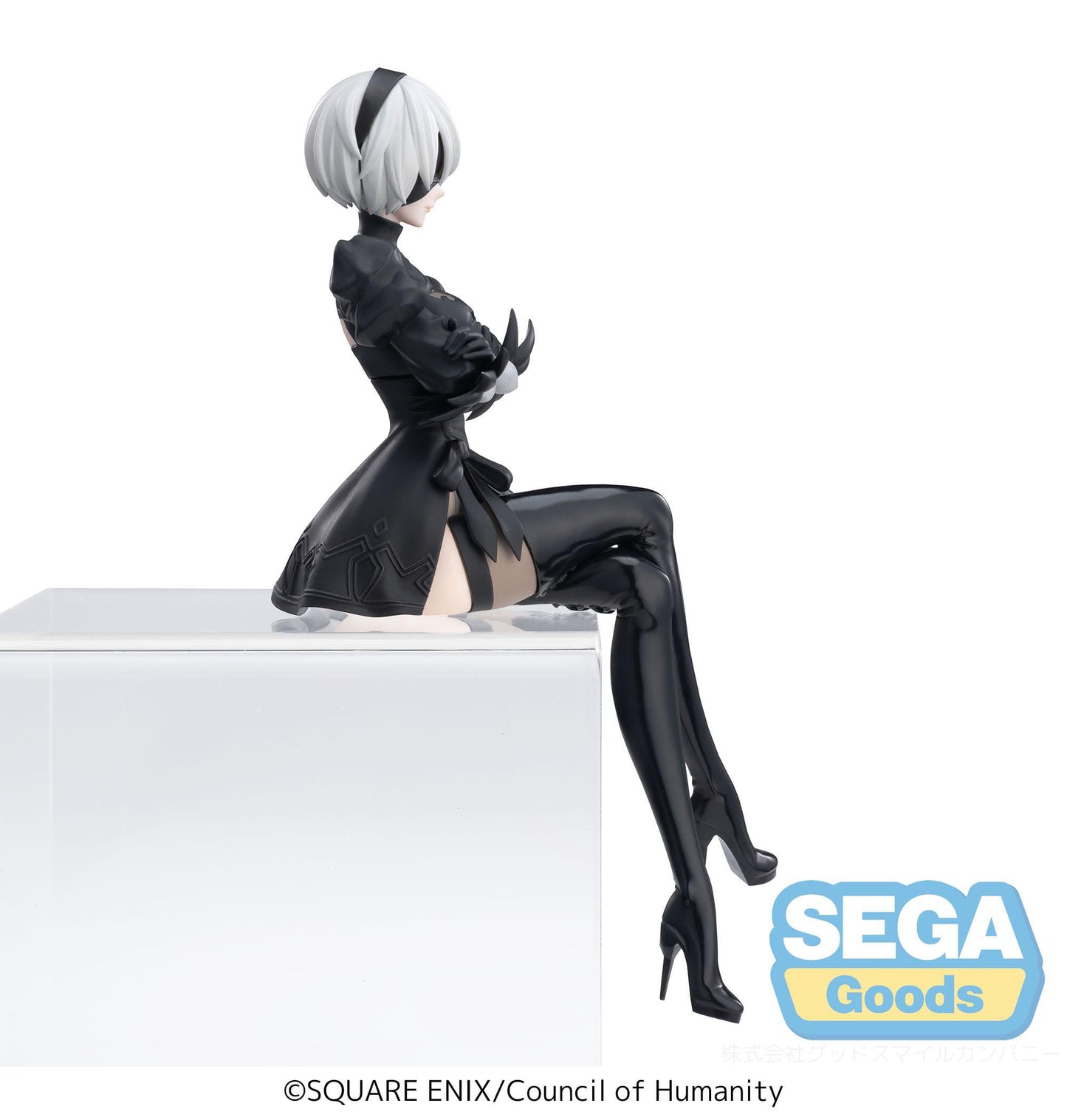NieR:Automata Ver1.1a - 2B Premium Chokonose / Perching - SEGA Prize