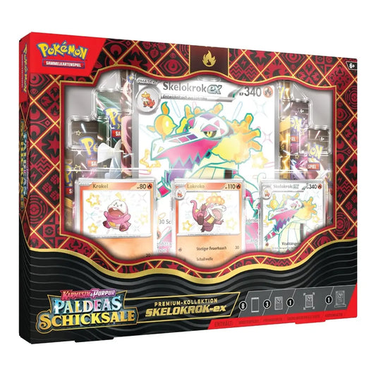 Pokémon TCG - Paldeas Schicksale Skelokrok ex Premium Kollektion [DE]