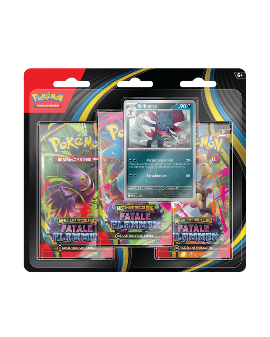 Pokémon TCG - Fatale Flammen 3er Blister [DE]