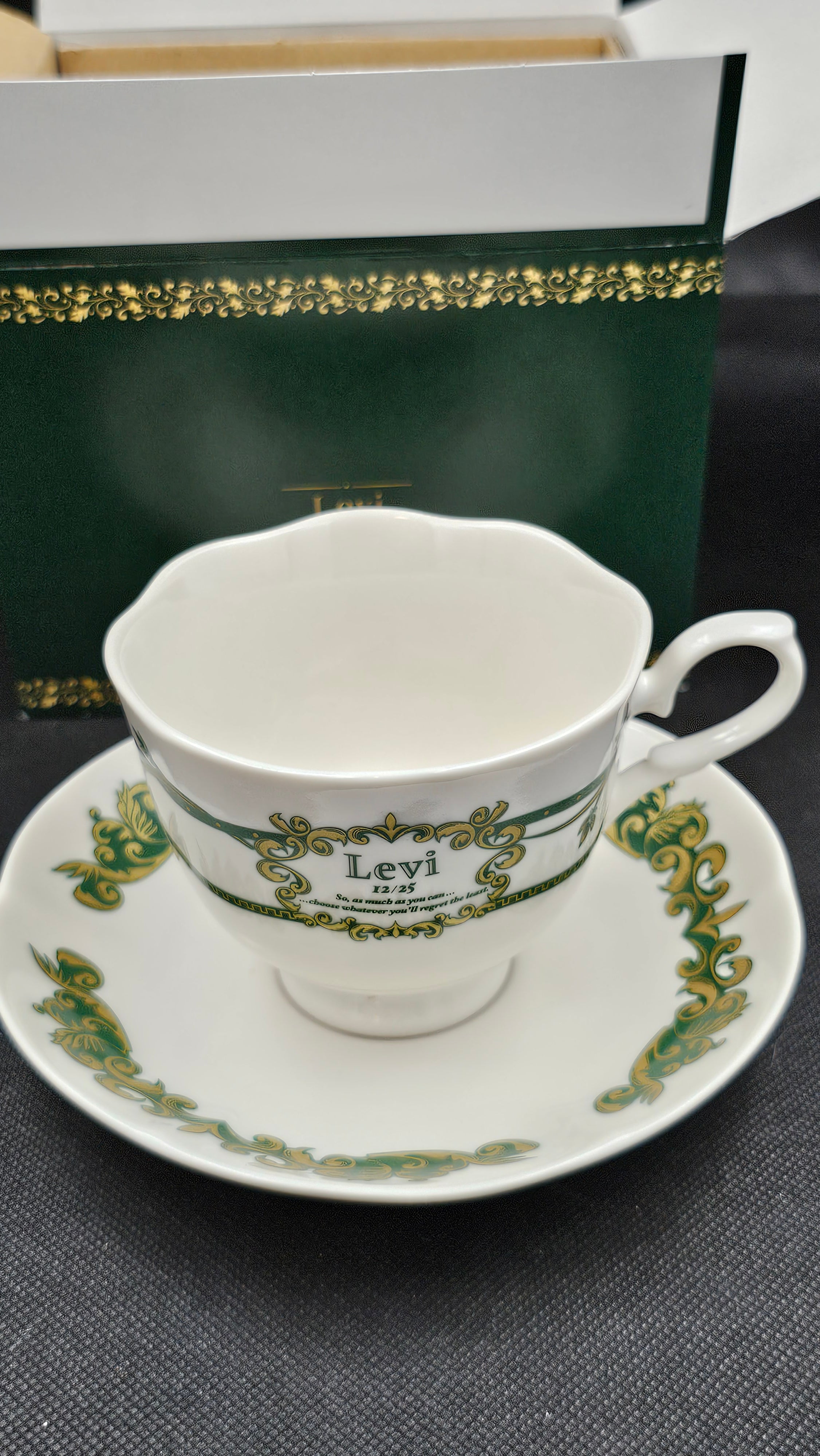Attack on Titan - Levi Ackerman Teetasse & Untertasse Set - Ichiban Kuji ~The World Outside the Walls~ [D-Preis]