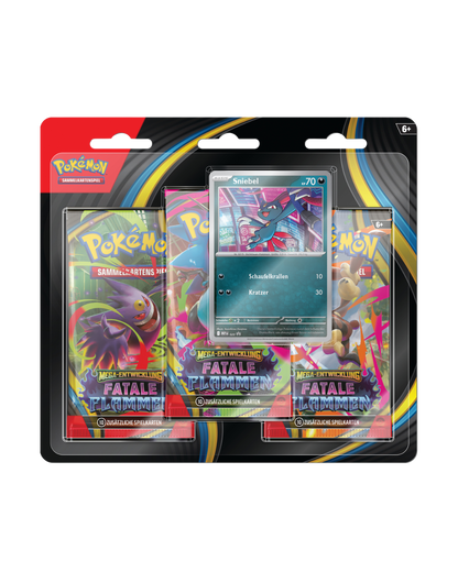 Pokémon TCG - Fatale Flammen 3er Blister [DE]