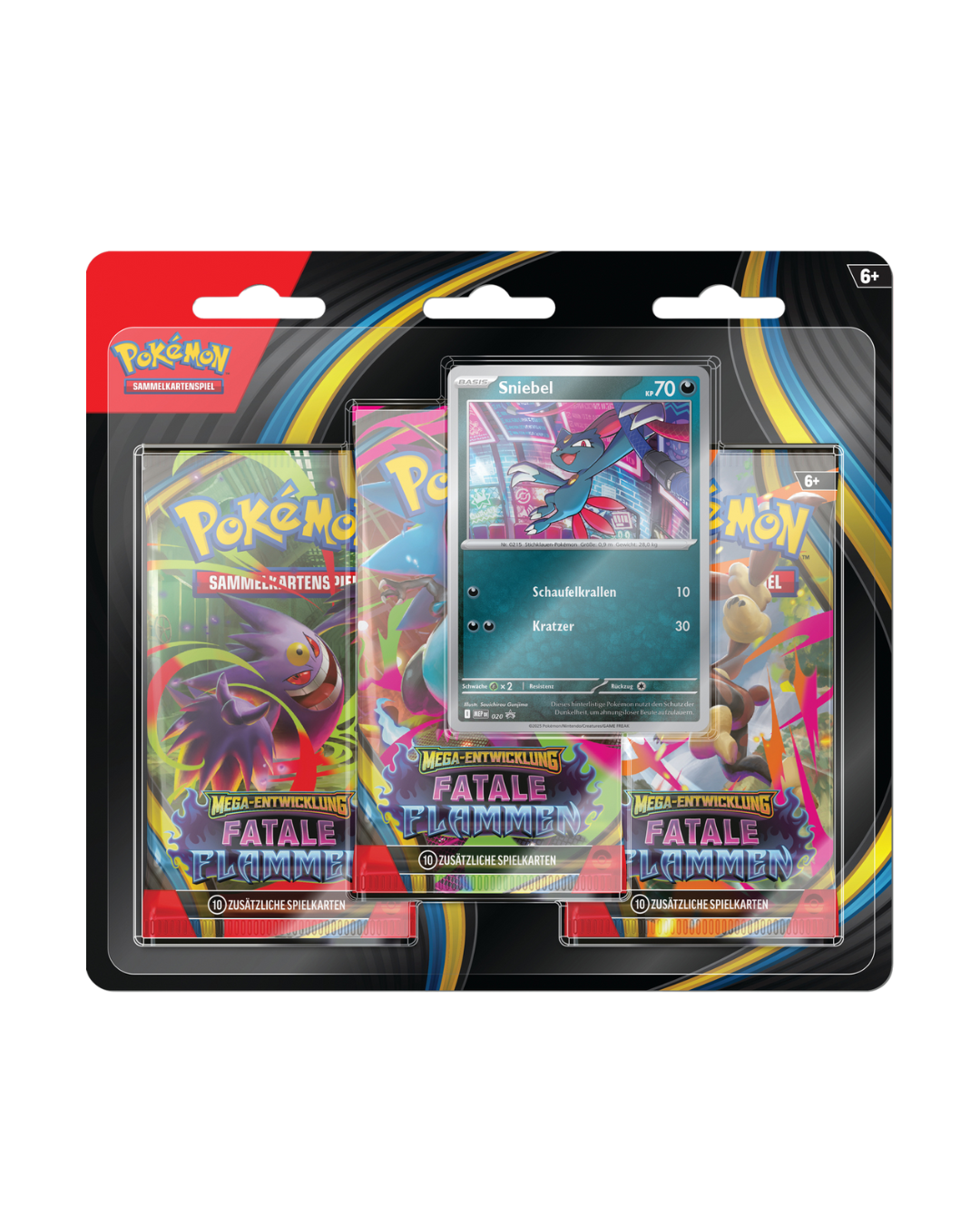 Pokémon TCG - Fatale Flammen 3er Blister [DE]