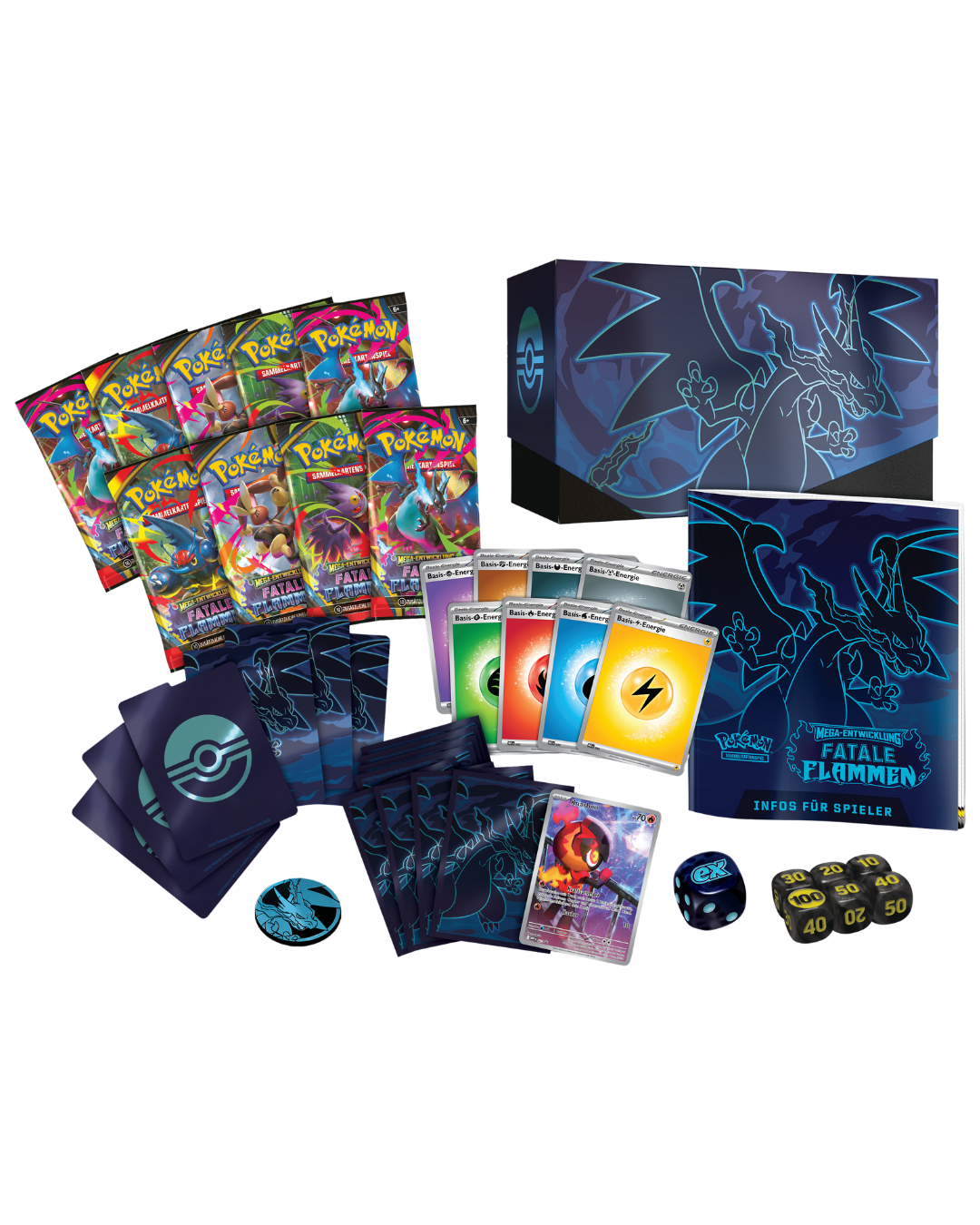 Pokémon TCG - Fatale Flammen Top Trainer Box [DE]