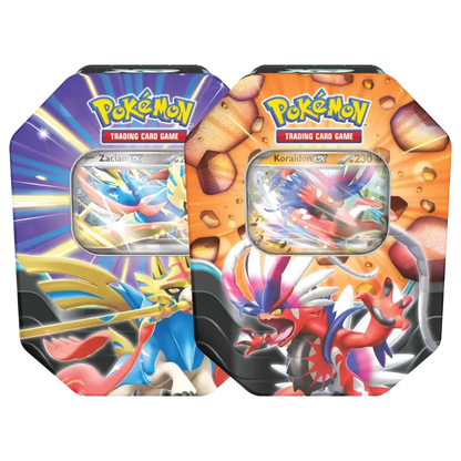 Pokémon TCG - Slashing Legends Koraidon-ex / Zacian-ex Tins [EN]