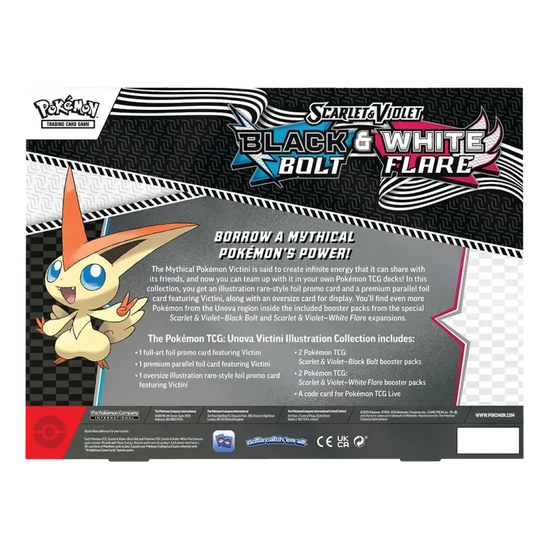 Pokémon TCG - Black Bolt & White Flare Unova Victini Illustration Collection [EN] - COMING SOON -
