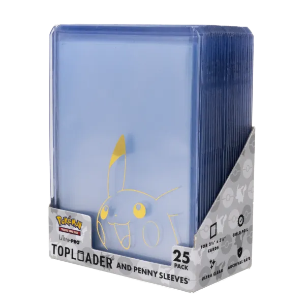 Ultra Pro - Pikachu Toploader + Penny Sleeves Combo Pack (25er Pack)