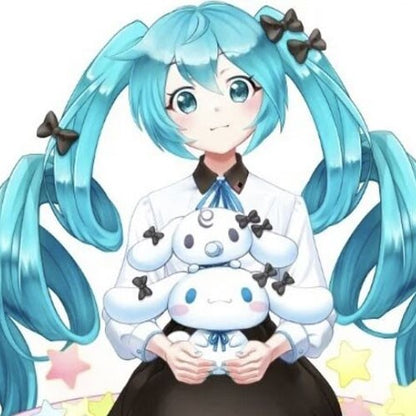 Hatsune Miku - Hatsune Miku x Cinnamoroll Milk Ver. Premium Chokonose / Perching - SEGA Prize