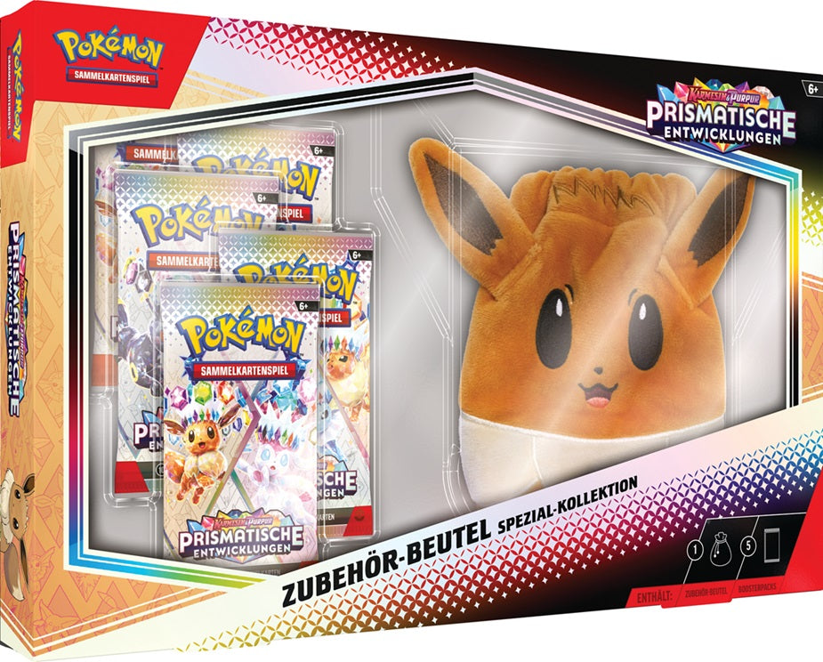 Pokémon TCG - Prismatische Entwicklungen Evoli Zubehör-Beutel - Kollektion [DE] - COMING SOON -