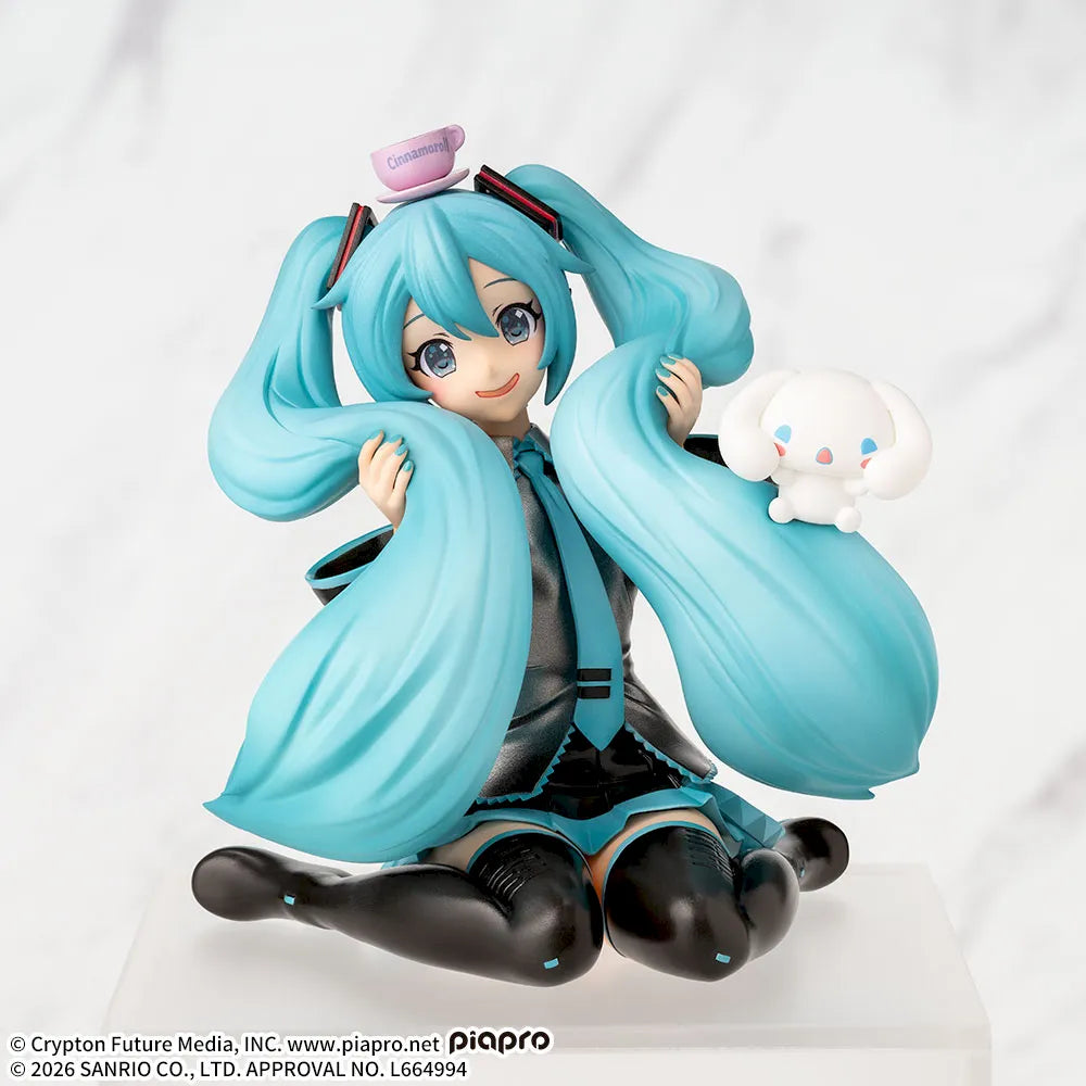 Hatsune Miku - Hatsune Miku x Cinnamoroll Fluffy Ver. Premium Chokonose / Perching - SEGA Prize