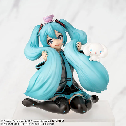 Hatsune Miku - Hatsune Miku x Cinnamoroll Fluffy Ver. Premium Chokonose / Perching - SEGA Prize