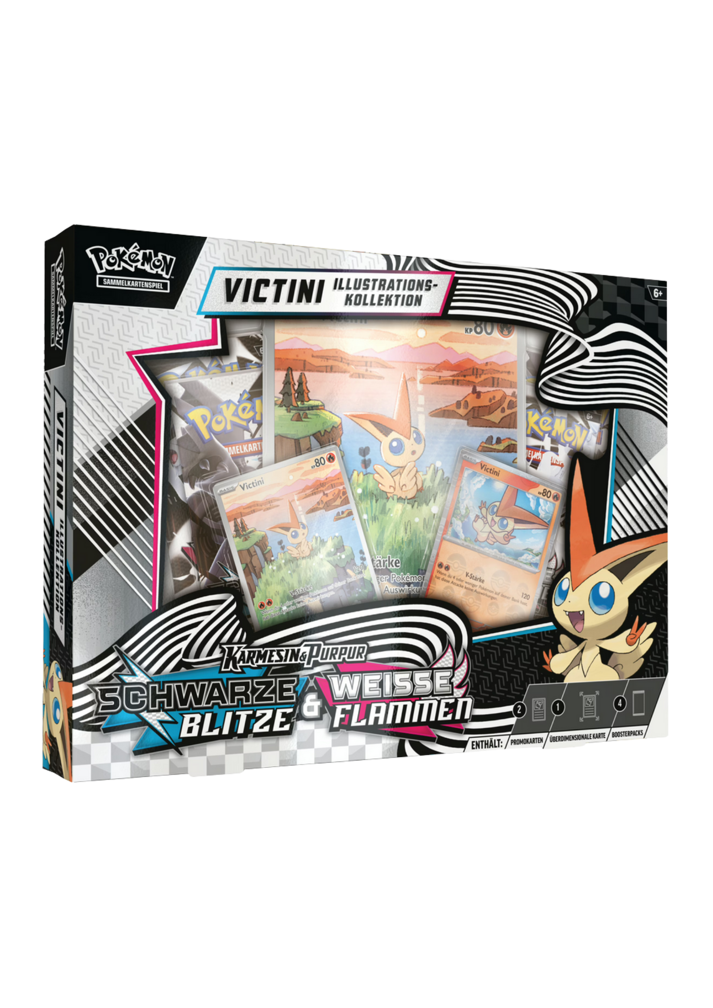 Pokémon TCG - Schwarze Blitze & Weisse Flammen Einall Victini Illustrations Kollektion [DE]