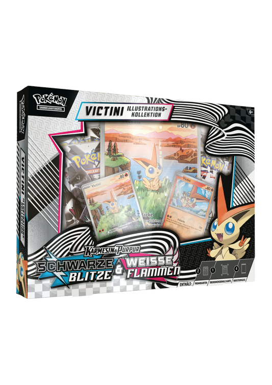 Pokémon TCG - Schwarze Blitze & Weisse Flammen Einall Victini Illustrations Kollektion [DE]