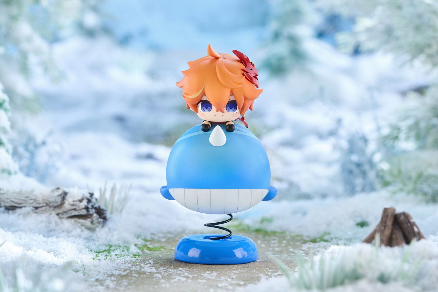 Genshin Impact - Tartaglia/Child Happy Shake Chibi Chara Yurayura Stand Ver. - Apex Innovation