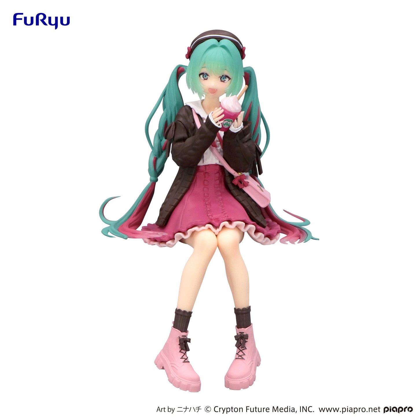 Hatsune Miku - Autumn Date Pink Color Ver. Noodle Stopper - FuRyu Prize [B-Ware]