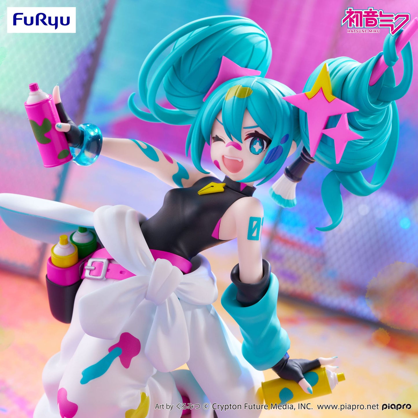 Hatsune Miku - Paint Girl Ver. Trio-Try-iT  - FuRyu Prize