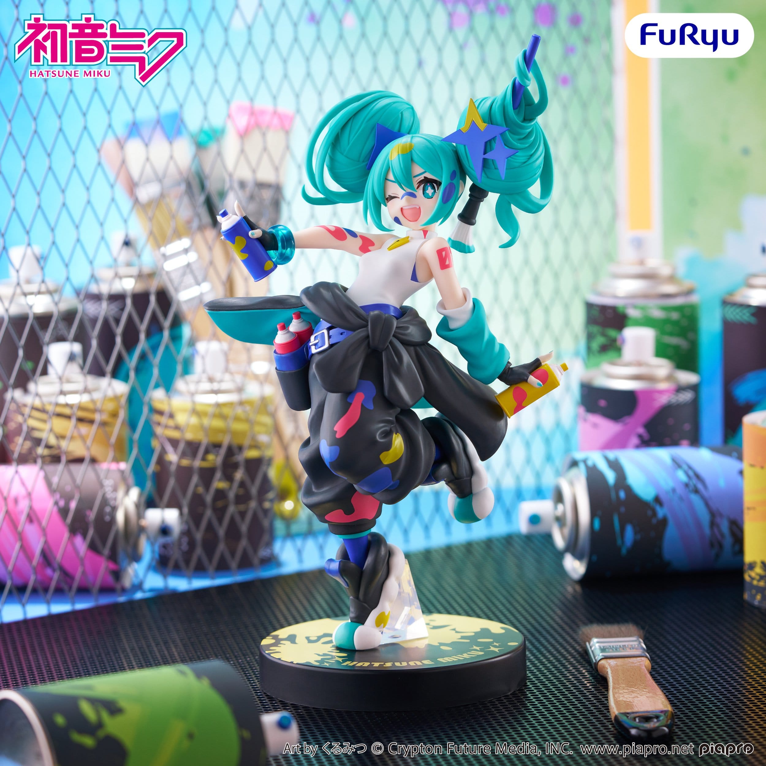 Hatsune Miku - Paint Girl Another Color Ver. Trio-Try-iT  - FuRyu Prize