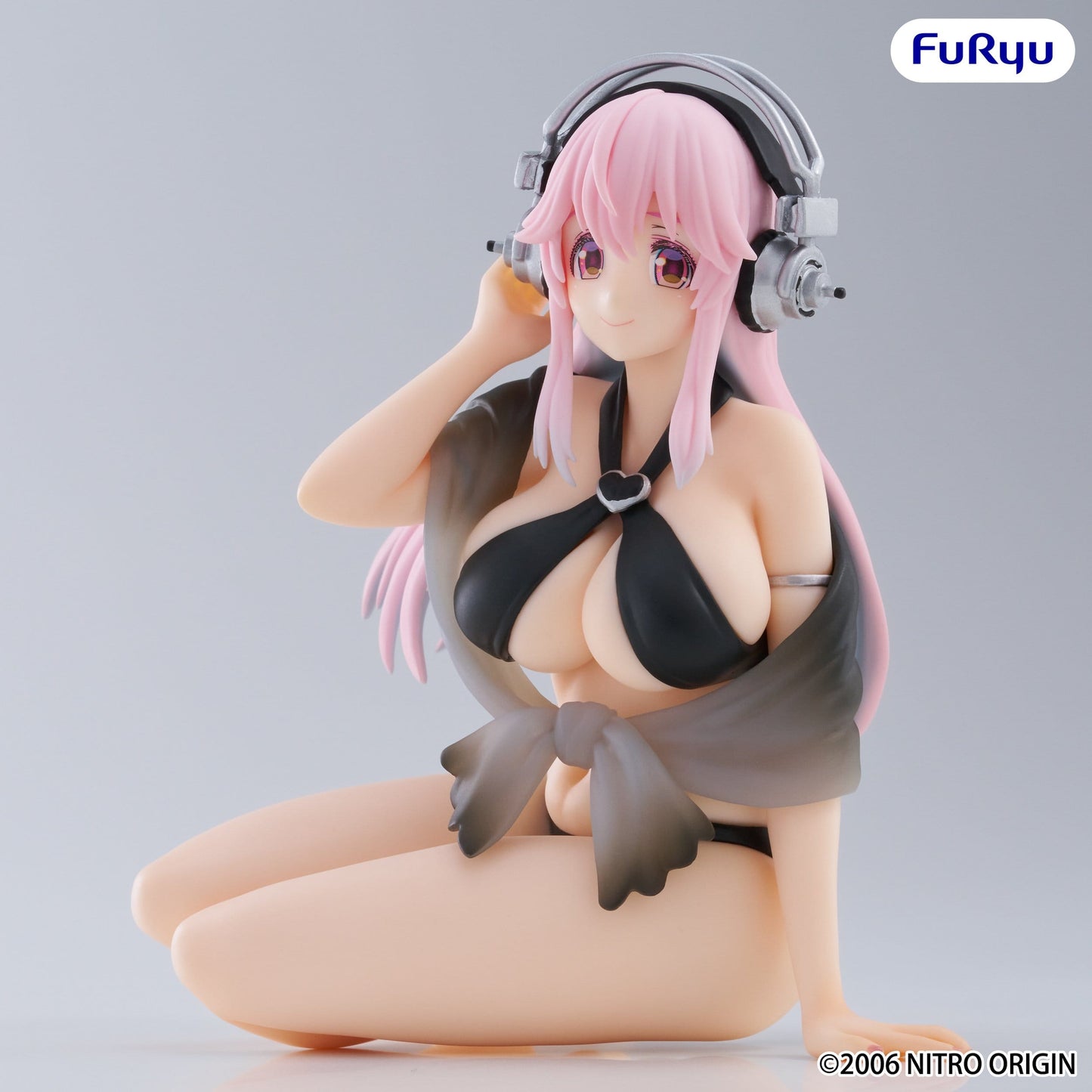 Super Sonico - Swimsuit Black Color Ver. Noodle Stopper - FuRyu Prize