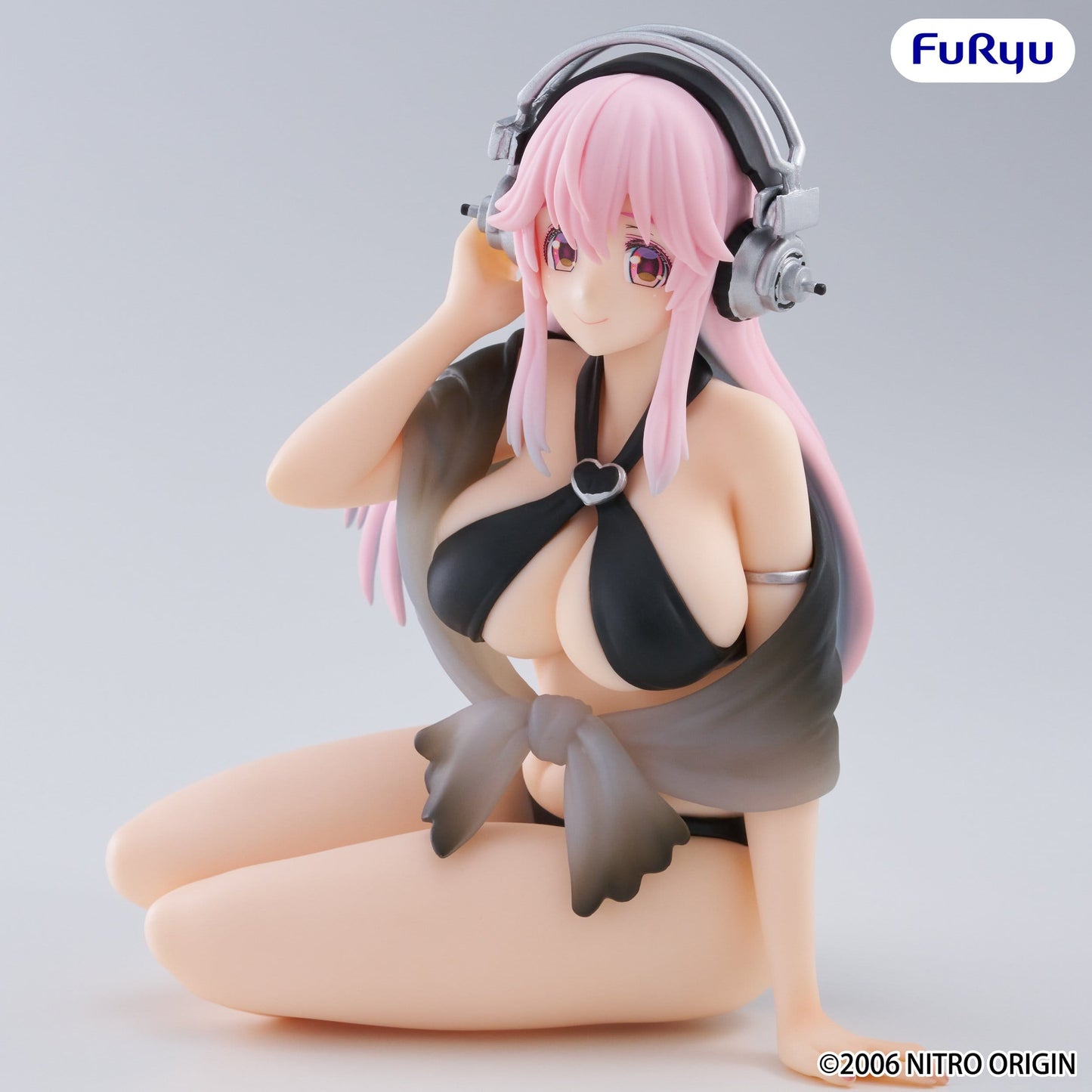 Super Sonico - Swimsuit Black Color Ver. Noodle Stopper - FuRyu Prize