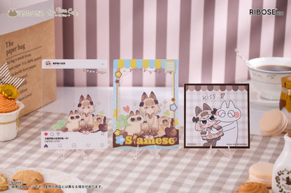 Decorated Life Collection - Tea Time Cats x Siamese Cat Azuki-san Friendship Collaboration - Ribose