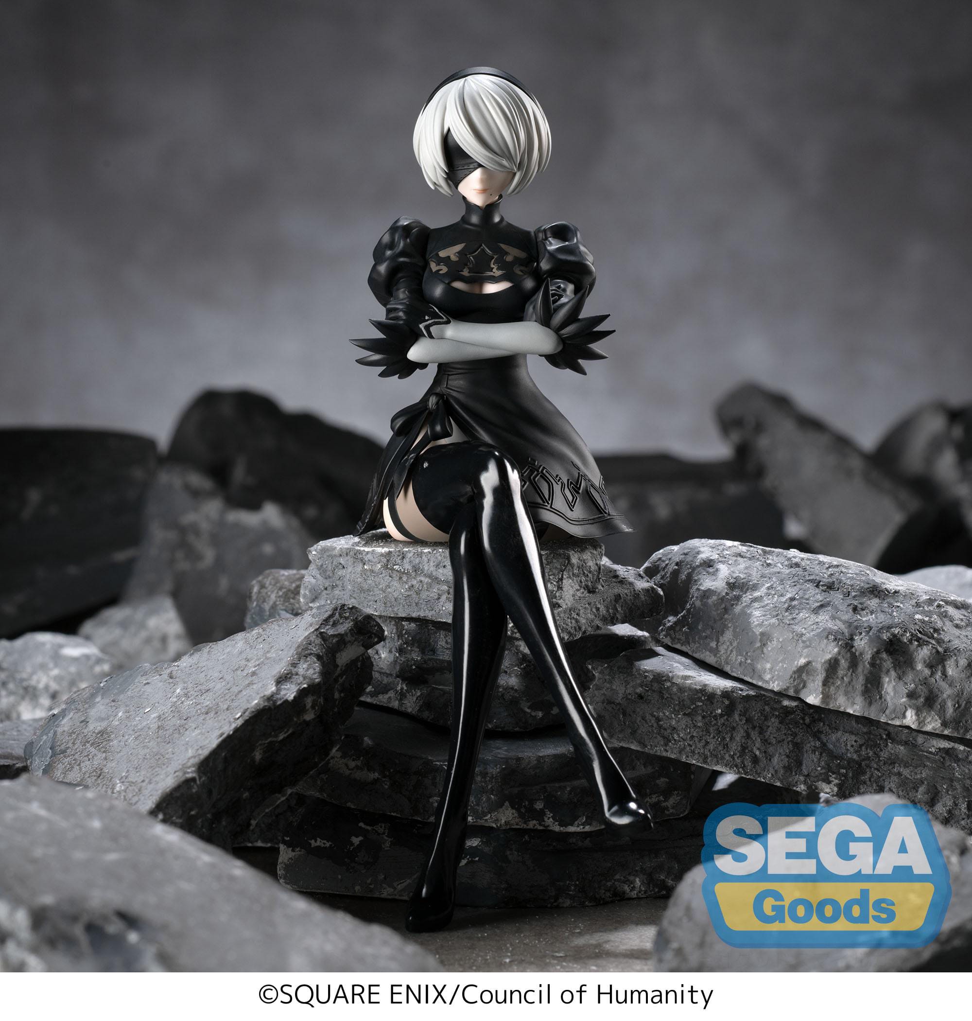 NieR:Automata Ver1.1a - 2B Premium Chokonose / Perching - SEGA Prize