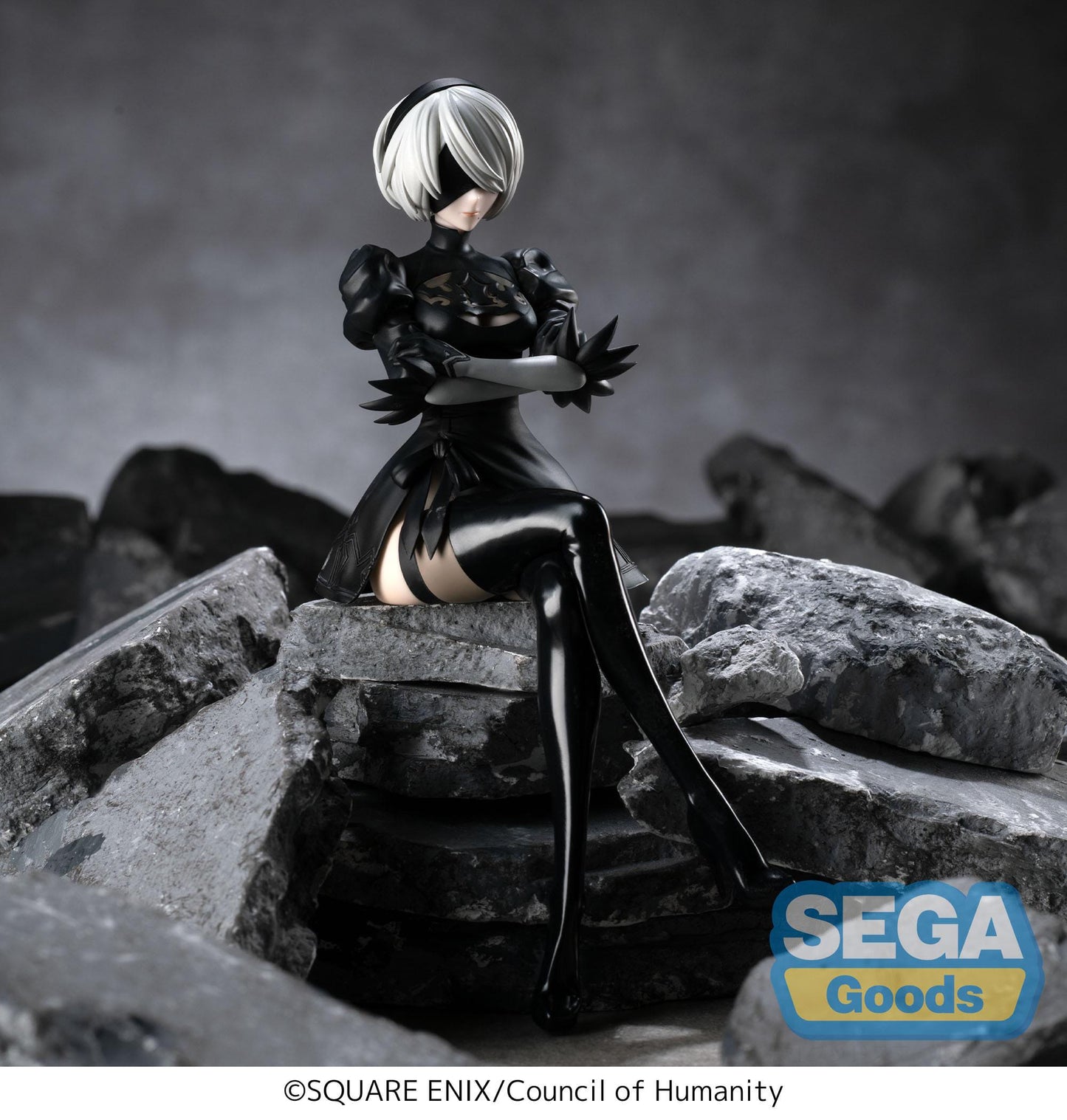 NieR:Automata Ver1.1a - 2B Premium Chokonose / Perching - SEGA Prize