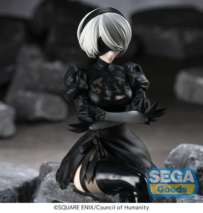 NieR:Automata Ver1.1a - 2B Premium Chokonose / Perching - SEGA Prize