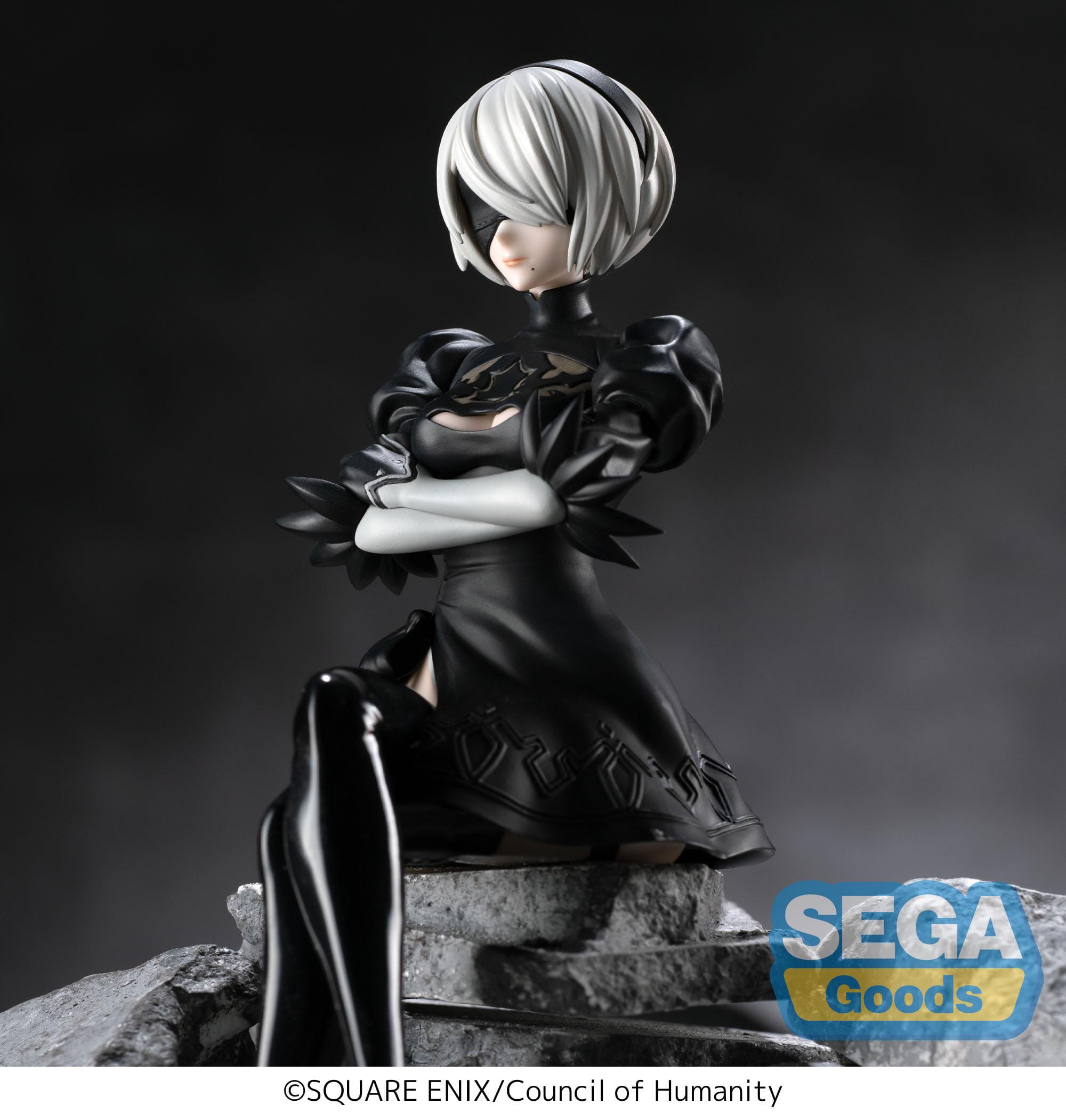 NieR:Automata Ver1.1a - 2B Premium Chokonose / Perching - SEGA Prize