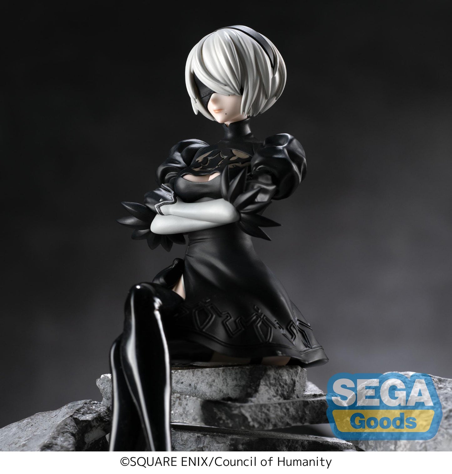 NieR:Automata Ver1.1a - 2B Premium Chokonose / Perching - SEGA Prize