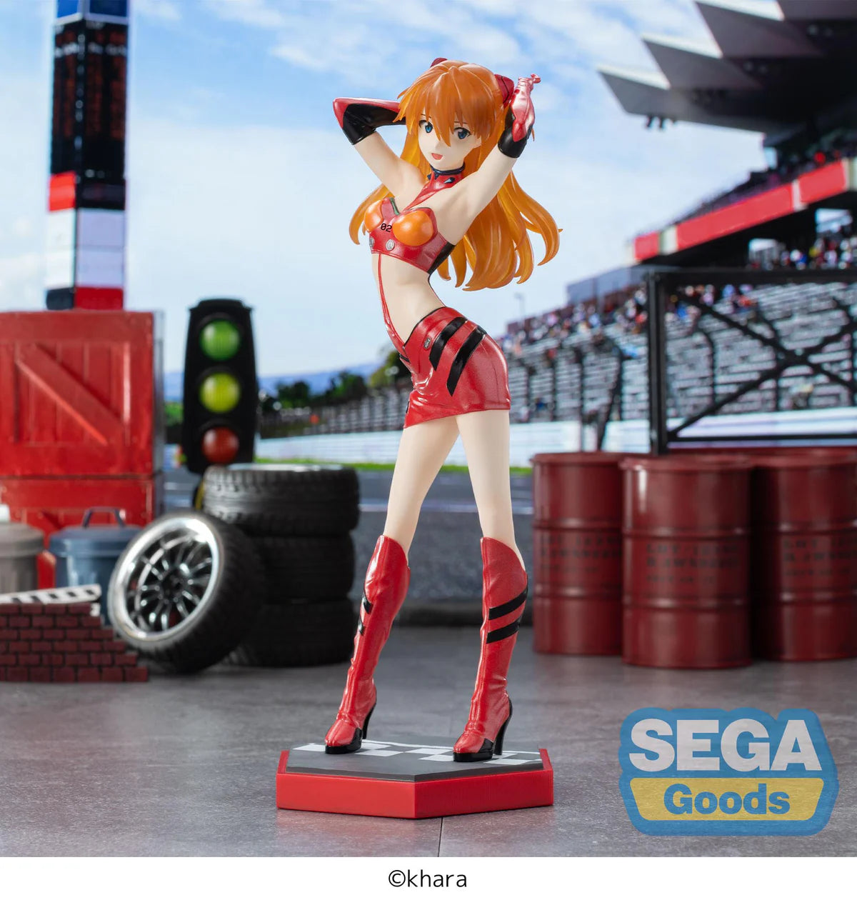 Evangelion Series - Asuka Shikinami Langley Racing Pit Walk Luminasta - Sega Prize