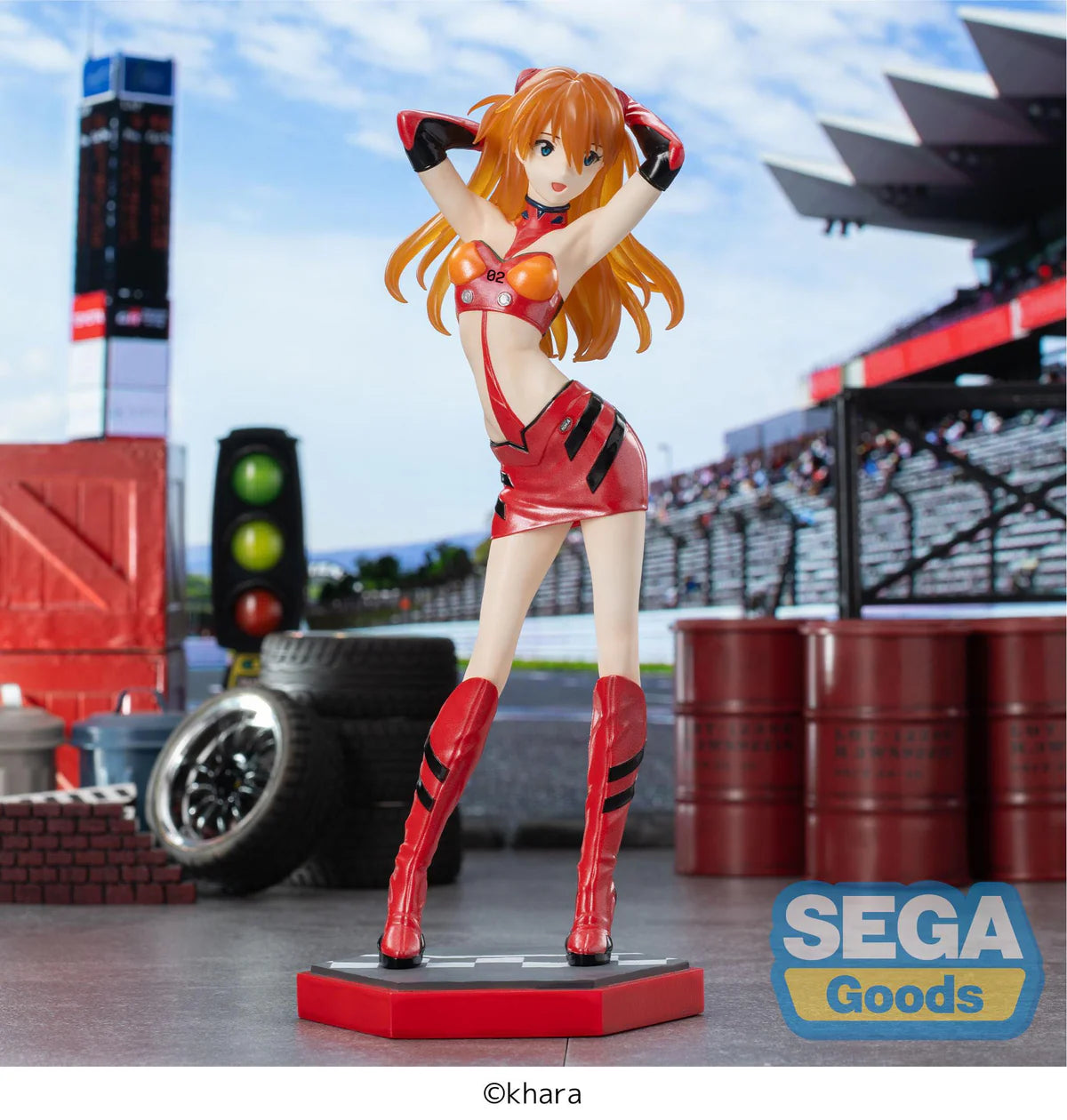 Evangelion Series - Asuka Shikinami Langley Racing Pit Walk Luminasta - Sega Prize