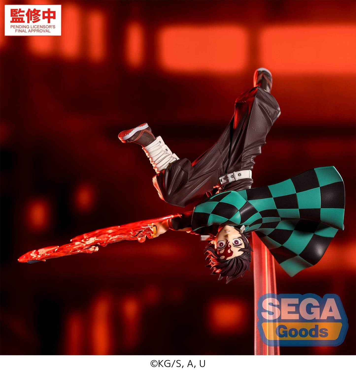 Demon Slayer - Tanjiro Kamado Hinokami Kagura Setting Sun Transformation Luminasta - SEGA Prize