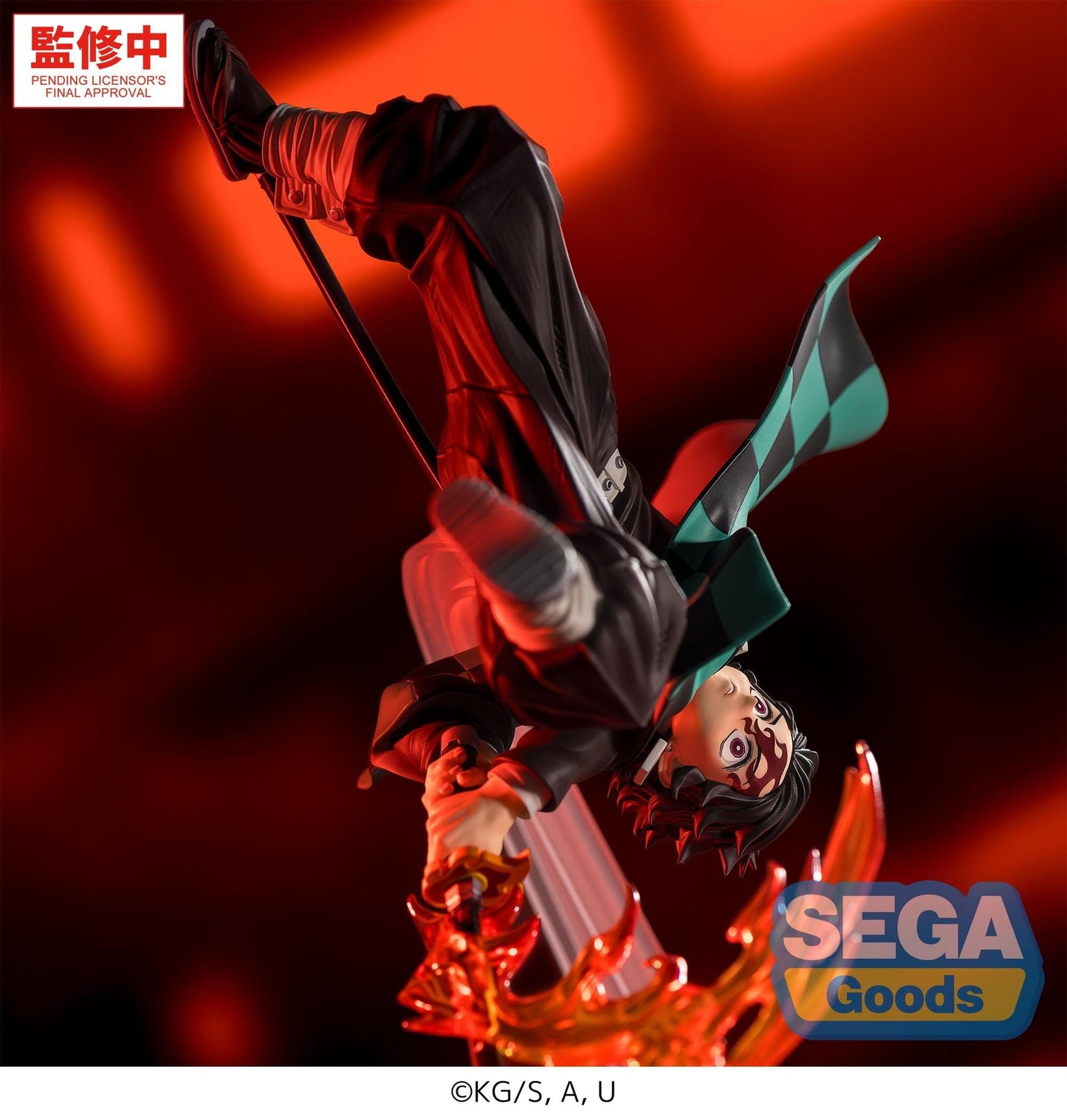Demon Slayer - Tanjiro Kamado Hinokami Kagura Setting Sun Transformation Luminasta - SEGA Prize