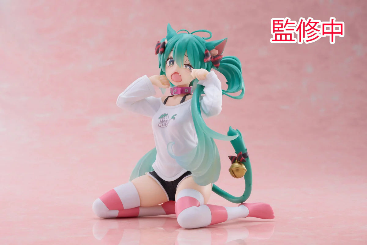 Hatsune Miku - T-Shirt Nekomimi Desktop Cute - Taito Prize