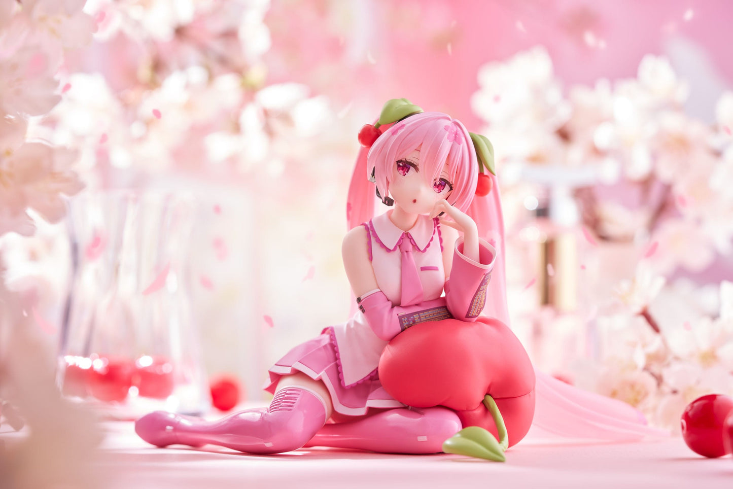 Hatsune Miku - Sakura Miku Cherry Cushion Ver. Desktop Cute - Taito Prize