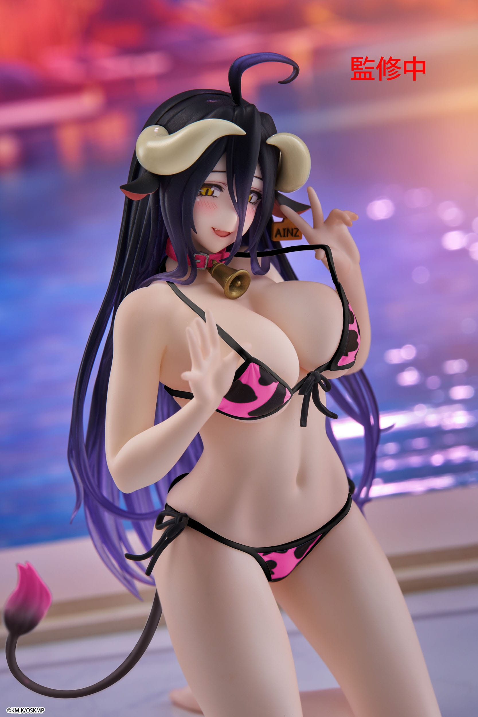 Overlord - Albedo Cow-Print Swimsuit ver. Renewal Desktop Cute - Taito Prize