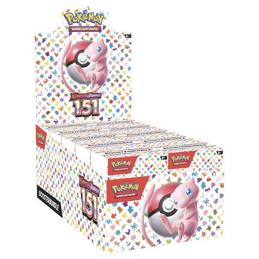 Pokémon TCG - Pokémon 151 Booster Bundle Display + "The Acrylic Box" Schutzhülle [DE]